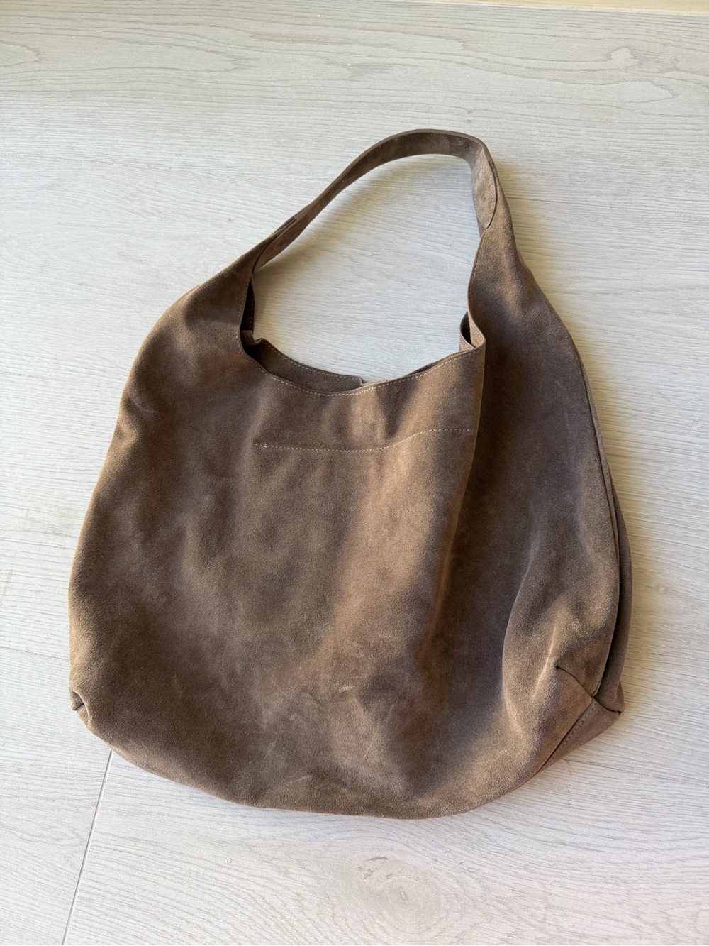 & other stories Brown Suede Hobo Bag